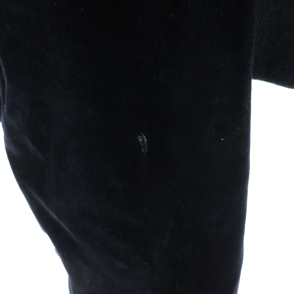 ALEXANDER WANG(アレキサンダーワン) Cropped MA-1 Jacket クロップドMA-1ジャケット ベロアショートボンバージャケット レディース ブラック 05T-01184313
