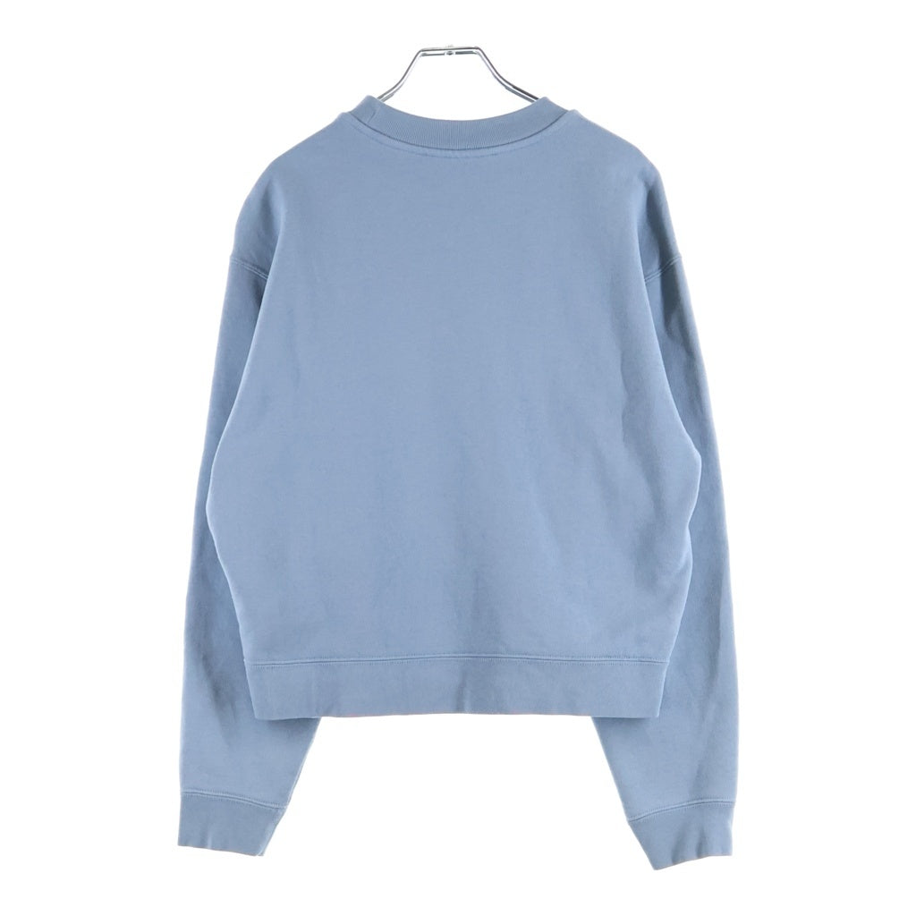 ALEXANDER WANG(アレキサンダーワン) Logo Sweatshirts ロゴスウェットシャツ エンボスロゴクルーネックトレーナー レディース ライトブルー