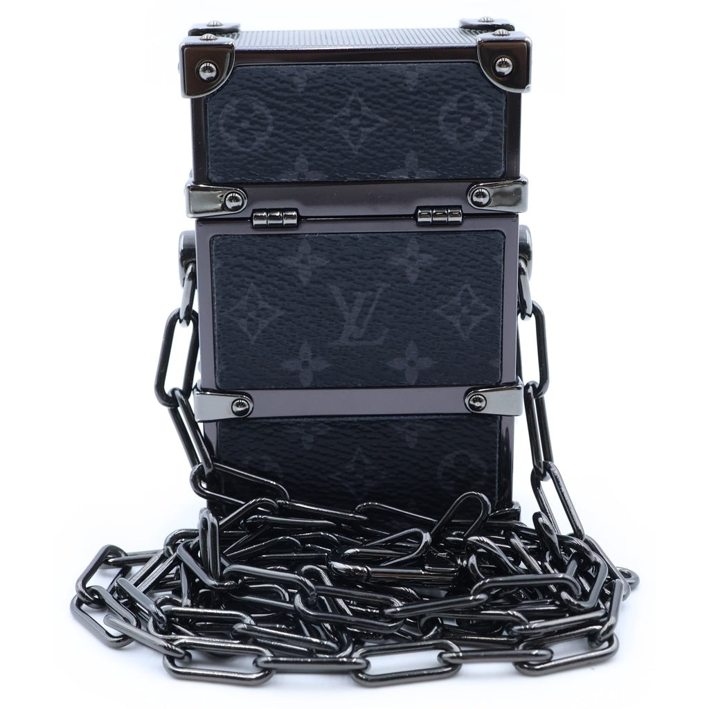 LOUIS VUITTON(ルイヴィトン) モノグラム・エクリプス ノワール チェーンミニトランクボックス ショルダー DI1220 M80222