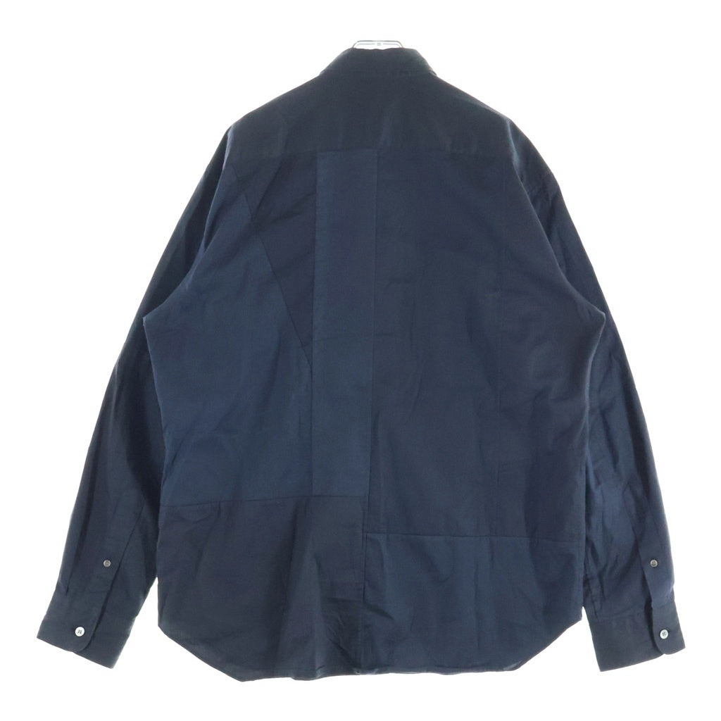 COMME des GARCONS HOMME(コムデギャルソンオム) 切り替えデザイン 長袖シャツ ブラック/ネイビー HM-BO13