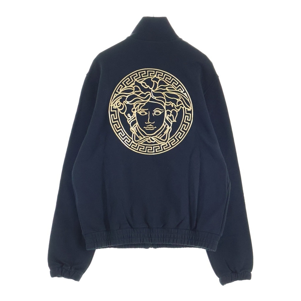 VERSACE(ヴェルサーチ) 23SS Medusa Cotton High-Neck Zip-Up Jacket メデューサコットンハイネックジップアップジャケット ロゴプリントジップアップトラックジャケット 1014422 1A10247