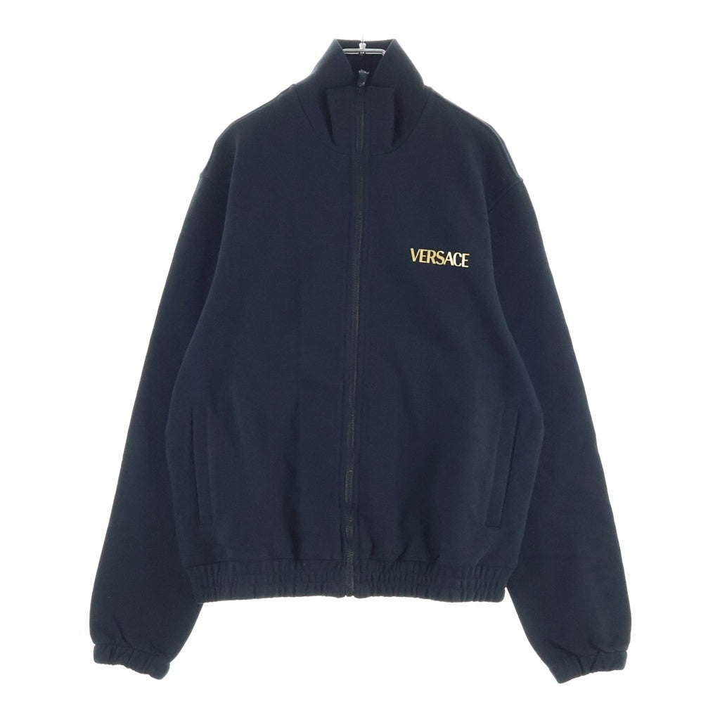 VERSACE(ヴェルサーチ) 23SS Medusa Cotton High-Neck Zip-Up Jacket メデューサコットンハイネックジップアップジャケット ロゴプリントジップアップトラックジャケット 1014422 1A10247