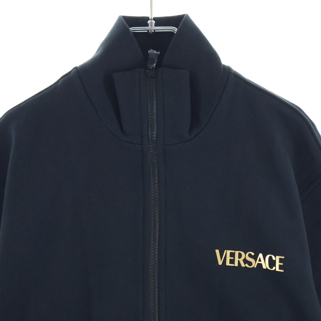 VERSACE(ヴェルサーチ) 23SS Medusa Cotton High-Neck Zip-Up Jacket メデューサコットンハイネックジップアップジャケット ロゴプリントジップアップトラックジャケット 1014422 1A10247