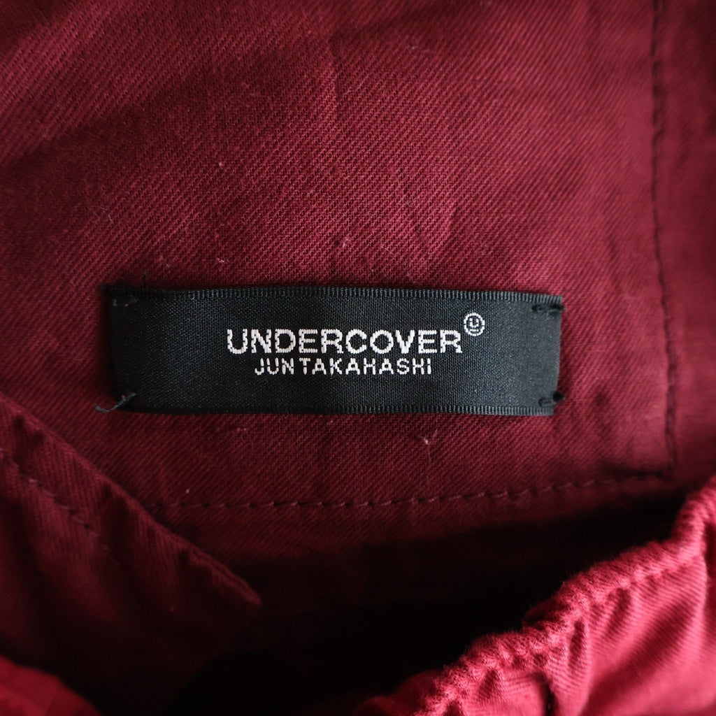 UNDERCOVER(アンダーカバー) 23SS T/C Twill Easy Pants コットンツイルイージーパンツ ドローストリングテーパードパンツ レッド UC1C4509-3