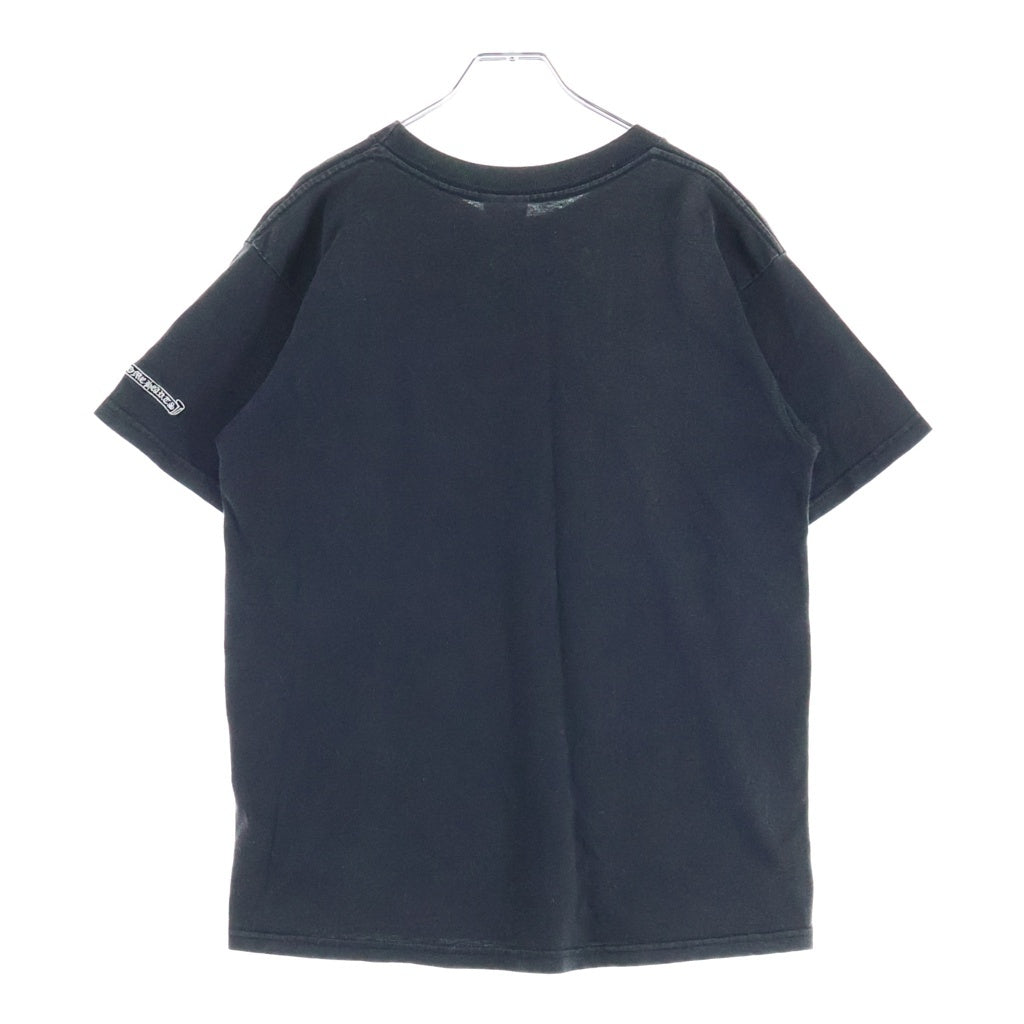 CHROME HEARTS(クロムハーツ) OLD CH PLS S/S TEE オールドCHプラス刺繍 クルーネック半袖Tシャツ ブラック/レッド