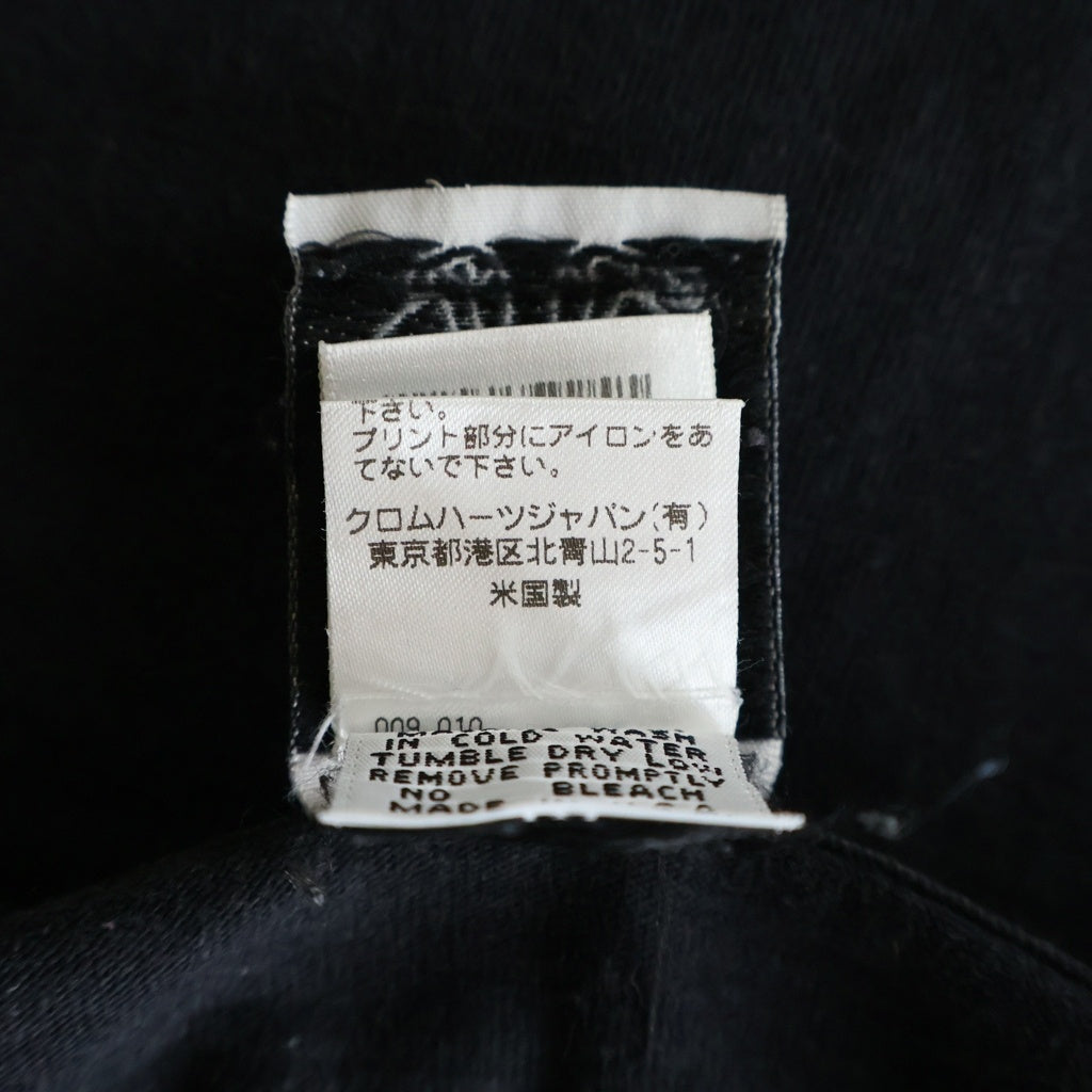 CHROME HEARTS(クロムハーツ) OLD VINE DAGGER BACK BS FLUER S/S TEE ヴァインダガー総柄プリントクルーネック半袖ポケットTシャツ ブラック