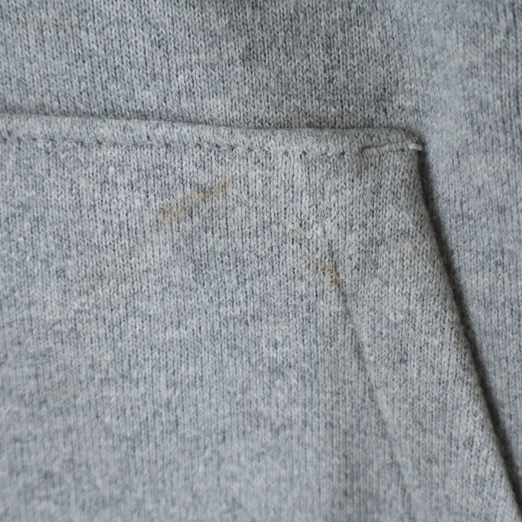 CHROME HEARTS(クロムハーツ) Y NOT Cemetery Cross Leather Patch Pullover Hoodie ワイノット セメタリークロスレザーパッチプルオーバーフーディー クロスパッチ付きスウェットパーカー グレー