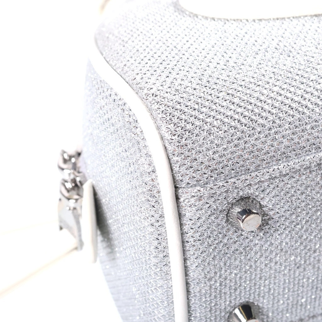 DIESEL(ディーゼル) 1DR Dome ドーム スモール ショルダーバッグ ハンドバッグ シルバー/ホワイト P9108 H5451 レディース