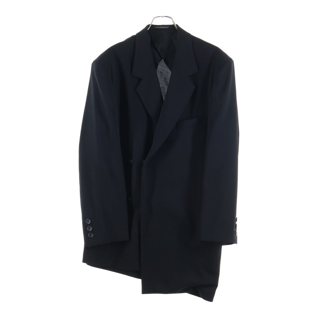 Yohji Yamamoto(ヨウジヤマモト) 23SS SUMMER TUXEDO W-DRAPING JK-C サマータキシード ダブルドレーピング テーラードジャケット HZ-J37-102