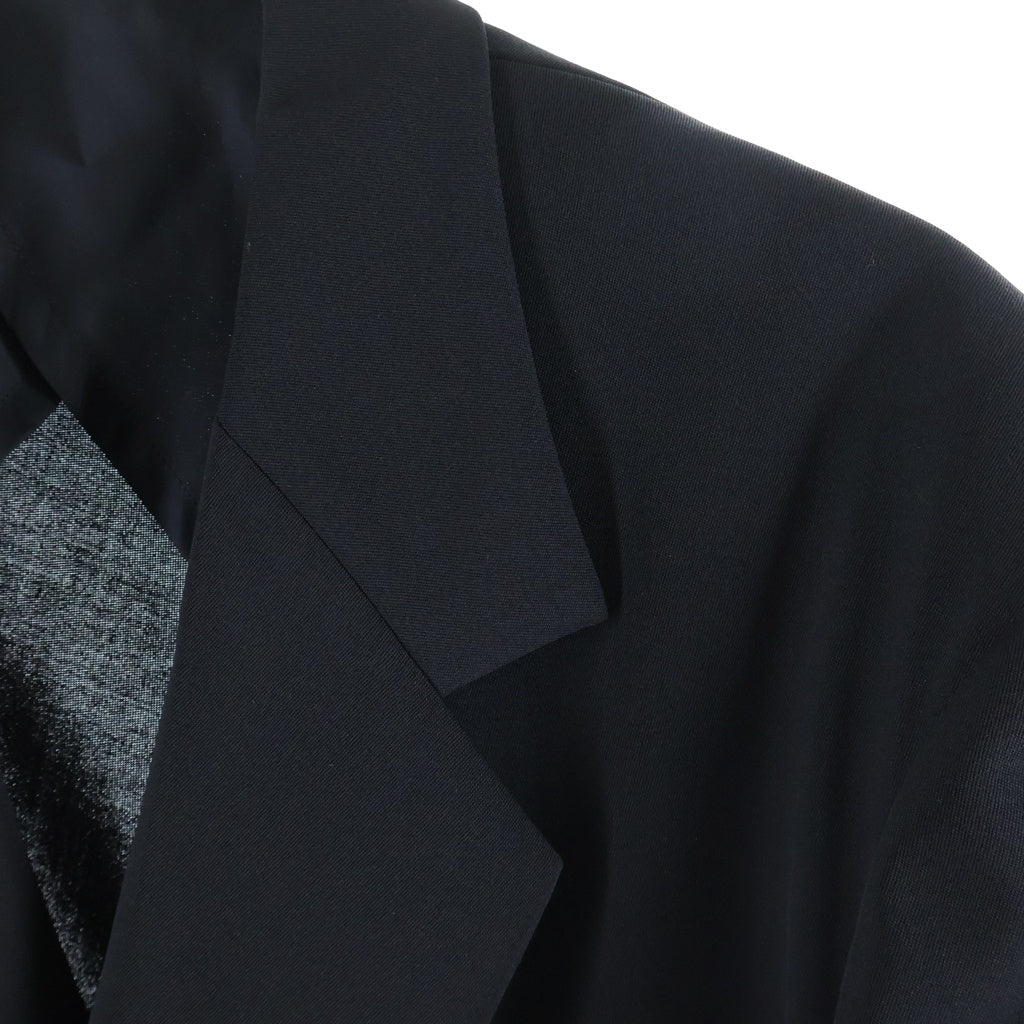Yohji Yamamoto(ヨウジヤマモト) 23SS SUMMER TUXEDO W-DRAPING JK-C サマータキシード ダブルドレーピング テーラードジャケット HZ-J37-102