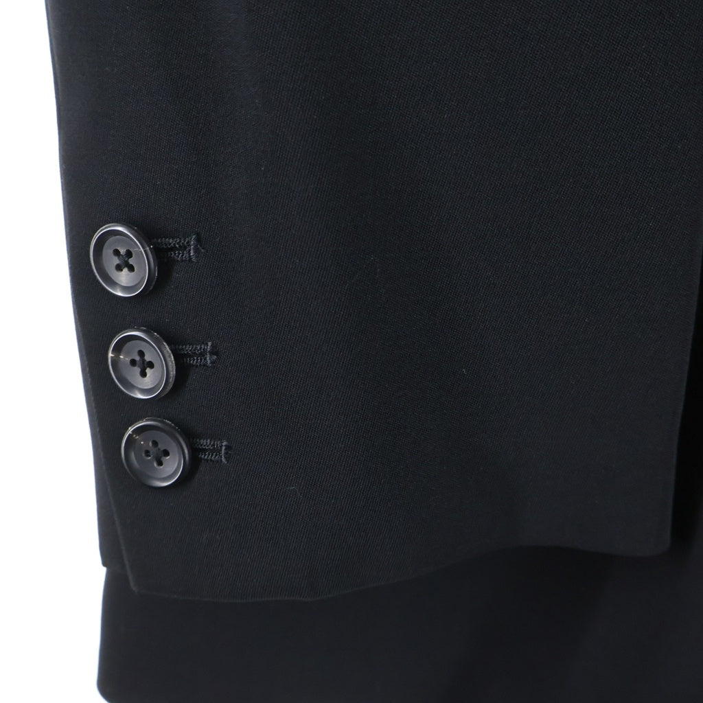 Yohji Yamamoto(ヨウジヤマモト) 23SS SUMMER TUXEDO W-DRAPING JK-C サマータキシード ダブルドレーピング テーラードジャケット HZ-J37-102