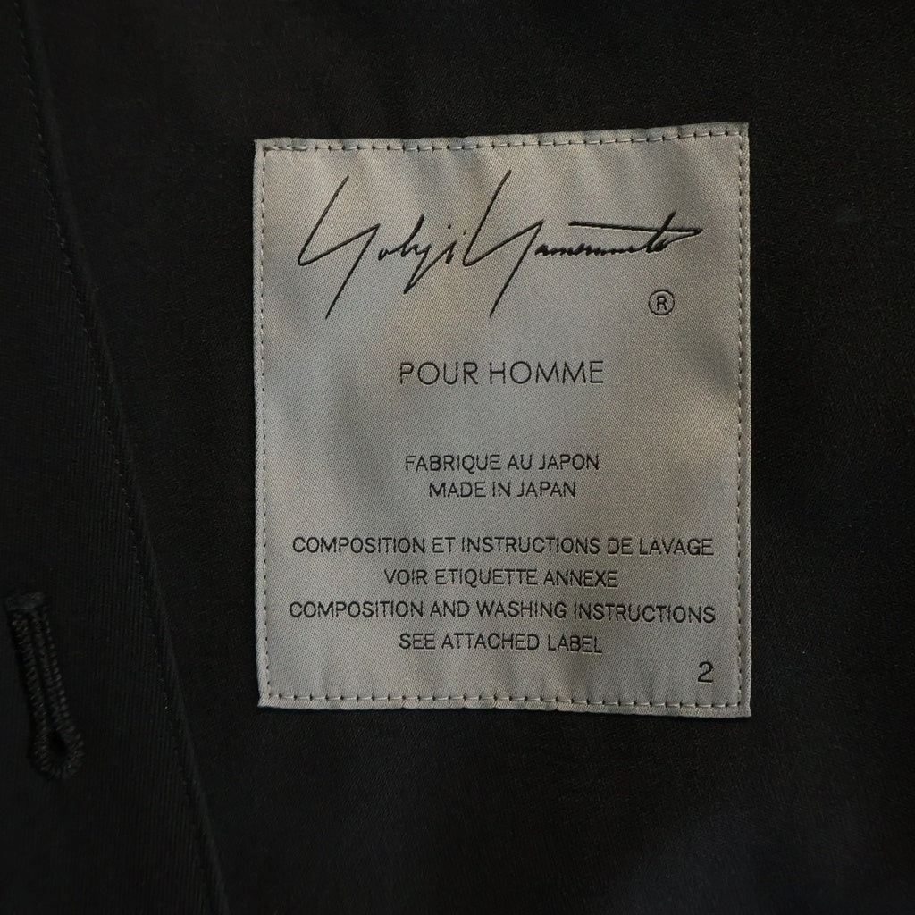 Yohji Yamamoto(ヨウジヤマモト) 23SS SUMMER TUXEDO W-DRAPING JK-C サマータキシード ダブルドレーピング テーラードジャケット HZ-J37-102