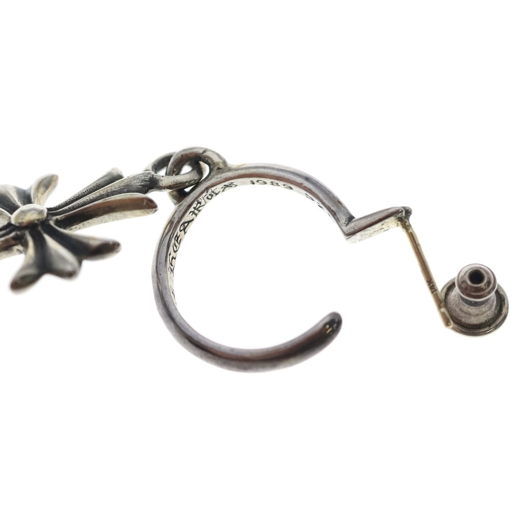 CHROME HEARTS(クロムハーツ) TINY CH CROSS タイニーCHクロス フープピアス シルバー BCA115