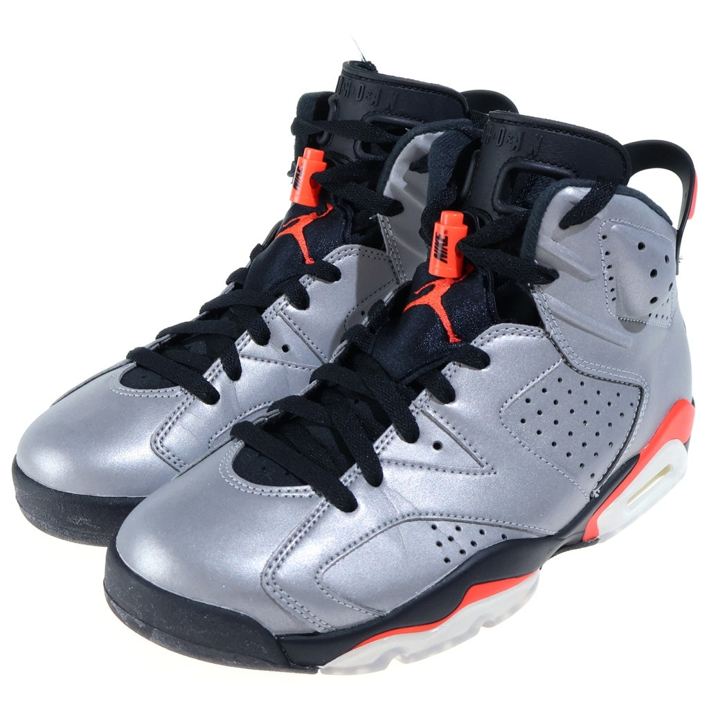 NIKE(ナイキ) Air Jordan 6 Reflective Infrared エアジョーダン6 リフレクティブインフレアード レースアップハイカットスニーカーCI4072-001 シルバー CI4072-001