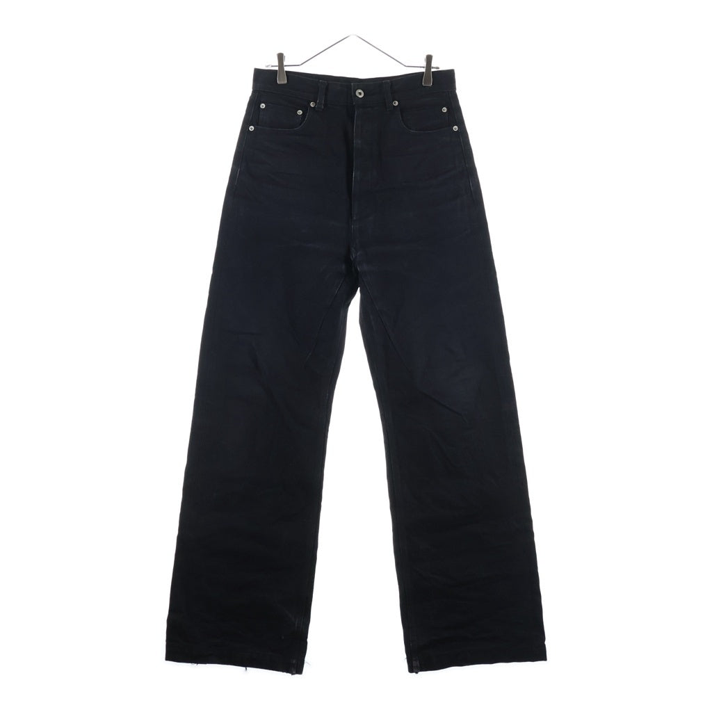 Rick Owens(リックオウエンス) 21AW GETH JEANS ゲスジーンズ ボタンフライストレートデニムパンツ ブラック RR02A5309-HBLK-JP