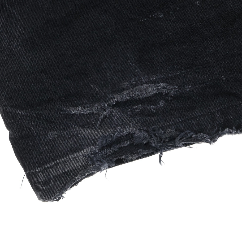 Rick Owens(リックオウエンス) 21AW GETH JEANS ゲスジーンズ ボタンフライストレートデニムパンツ ブラック RR02A5309-HBLK-JP