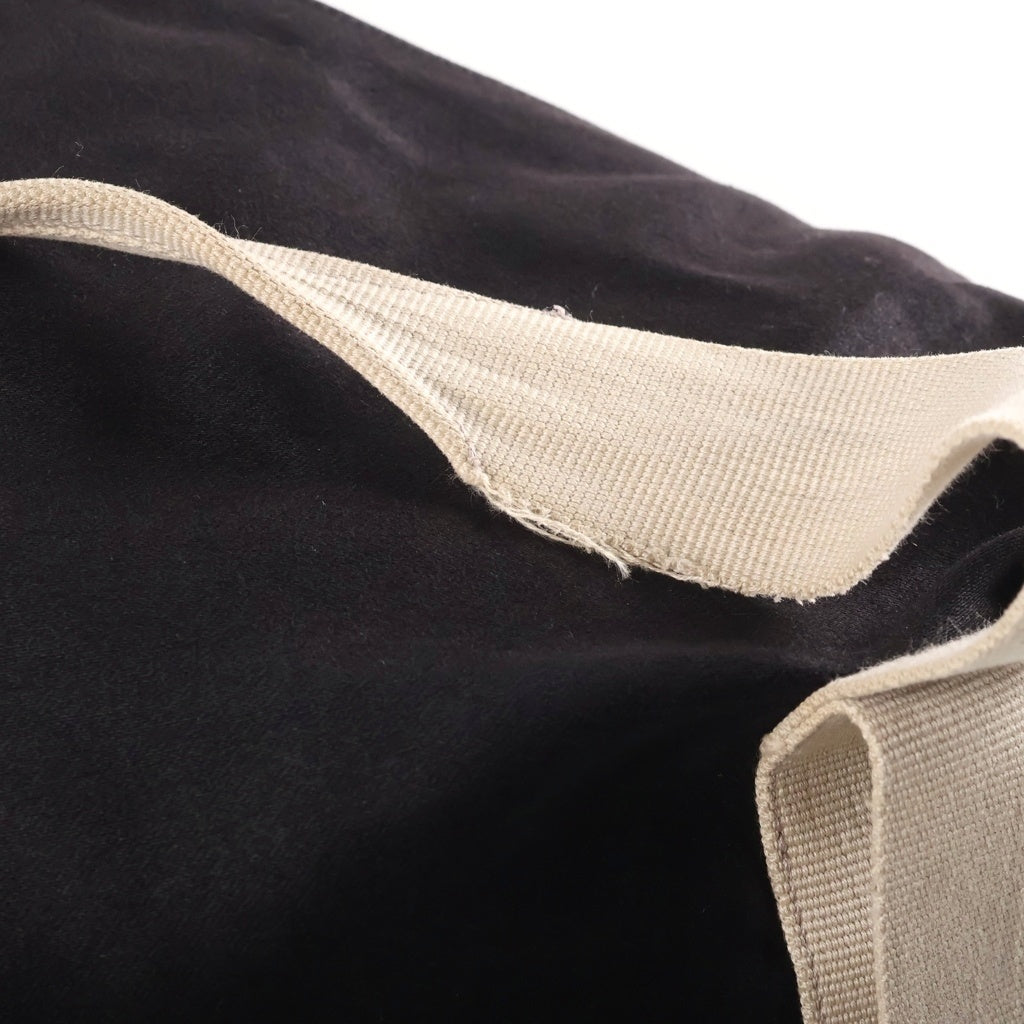 Rick Owens(リックオウエンス) 17SS BACKPACK-MUEMS ワックスドコットン 2wayバックパック ショルダーバッグ ブラック DU17S5459-MUEMS