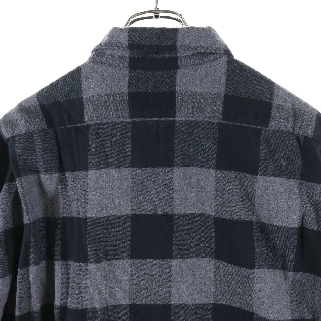 N.HOOLYWOOD(エヌハリウッド) Over Size Check Shirts オーバーサイズチェックシャツ ボタンダウン長袖シャツ 182-SH14-031 ダークグレー