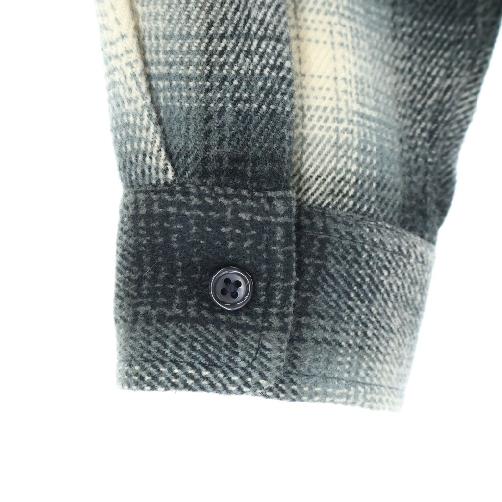 SUPREME(シュプリーム) 25AW Studded Shadow Plaid Zip Up Shirt スタッズ シャドウプレイド ジップアップシャツ ジャケット ブラック