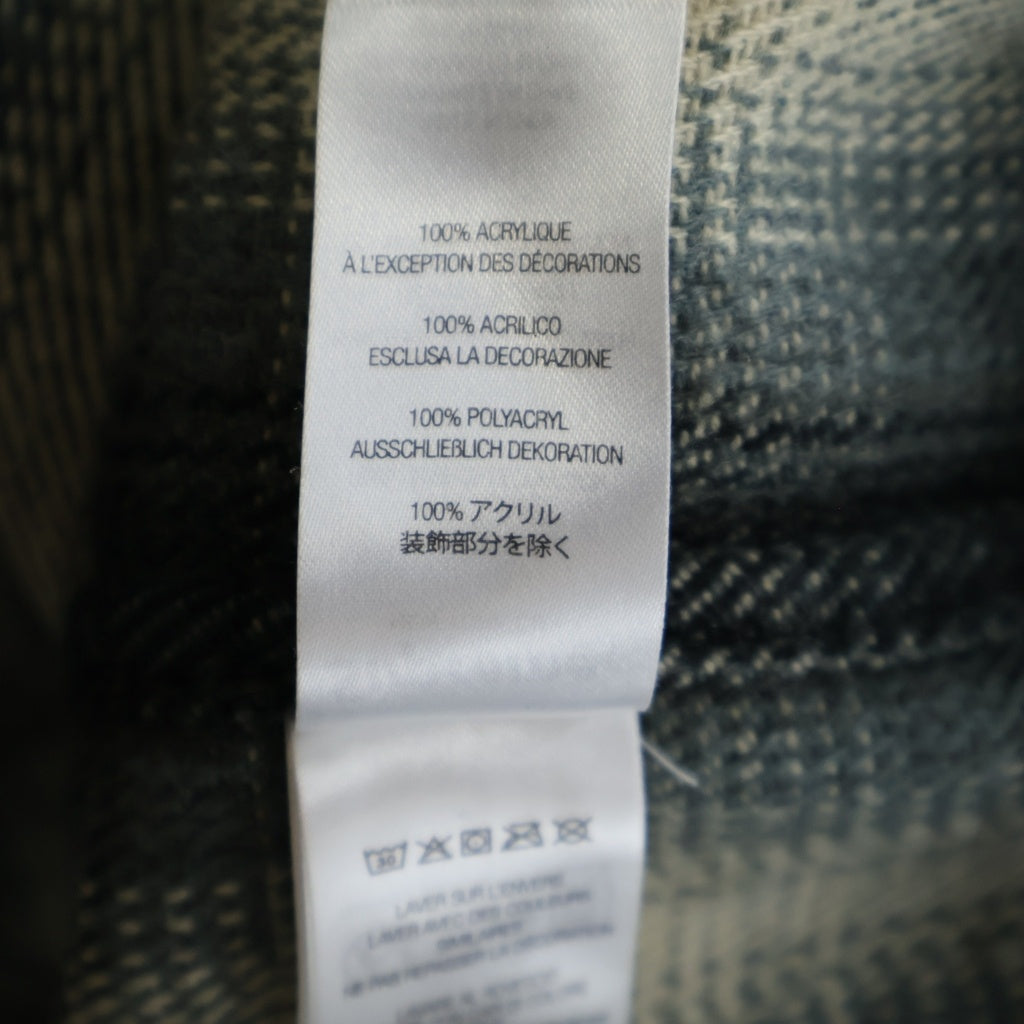 SUPREME(シュプリーム) 25AW Studded Shadow Plaid Zip Up Shirt スタッズ シャドウプレイド ジップアップシャツ ジャケット ブラック