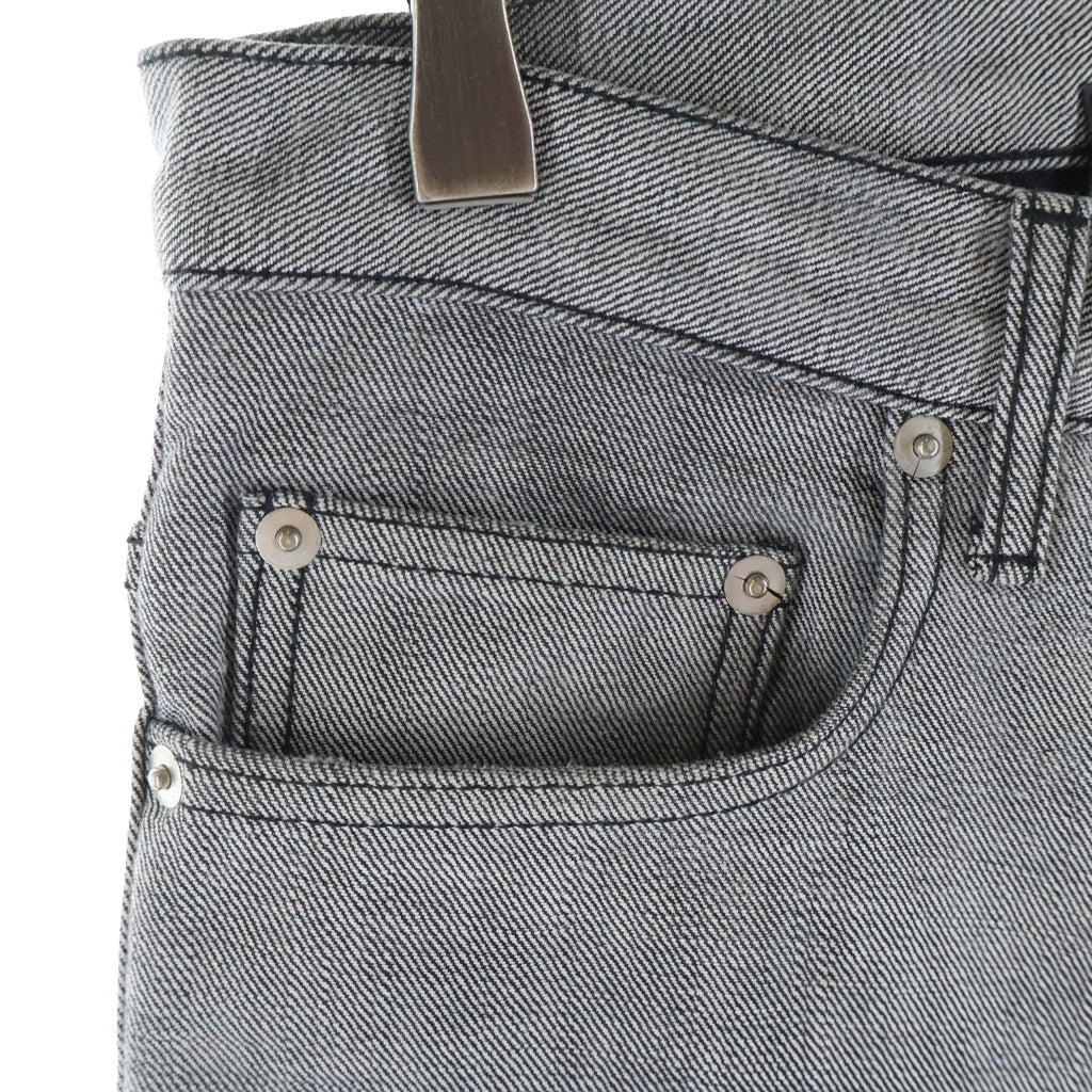 Dior HOMME(ディオールオム) 08AW By Kris Van Assche Tight Straight Denim クリスヴァンアッシュ期 タイトストレートデニム ボタンフライスリムストレートデニムパンツ グレー 8H3111750920