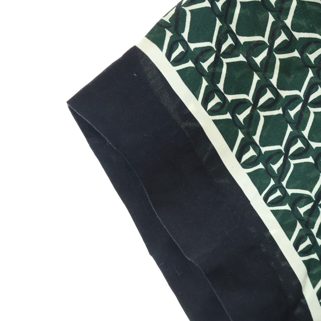 KITH(キス) Monogram Crest Reade Shirt モノグラムクレストリードシャツ 総柄ボタンダウン半袖シャツ グリーン KHM033346