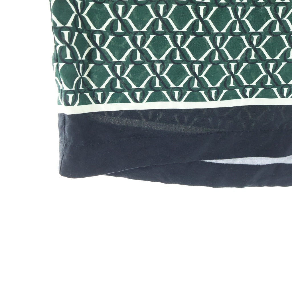 KITH(キス) Monogram Crest Lewis Short モノグラムクレストルイスショート 総柄ドローストリングイージーハーフパンツ グリーン KHM060877