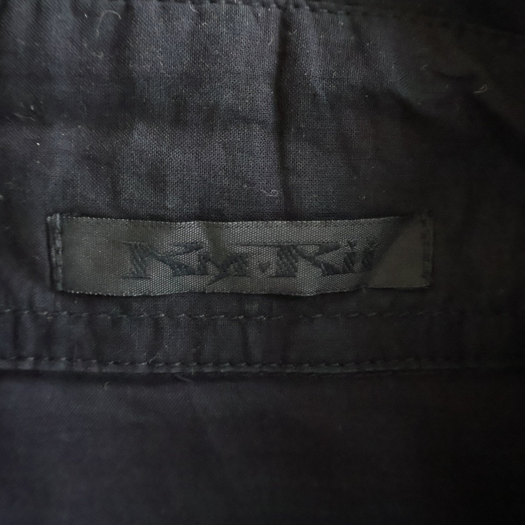 KMRii(ケムリ) Gradation Layered Shirts 03 ROYAL FLASH別注 スカルボタン長袖ロングシャツ ブラック/パープル