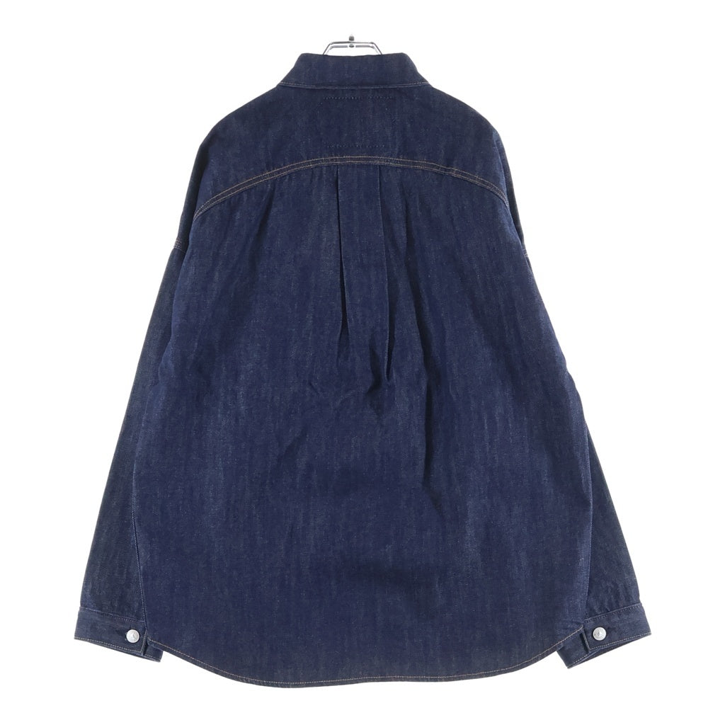 Levi's(リーバイス) ×Jordan Overshirt Jacket ×ジョーダン オーバーシャツデニムジャケット エンボスロゴボタンダウン長袖デニムシャツ PC9-005FG-0000 インディゴ