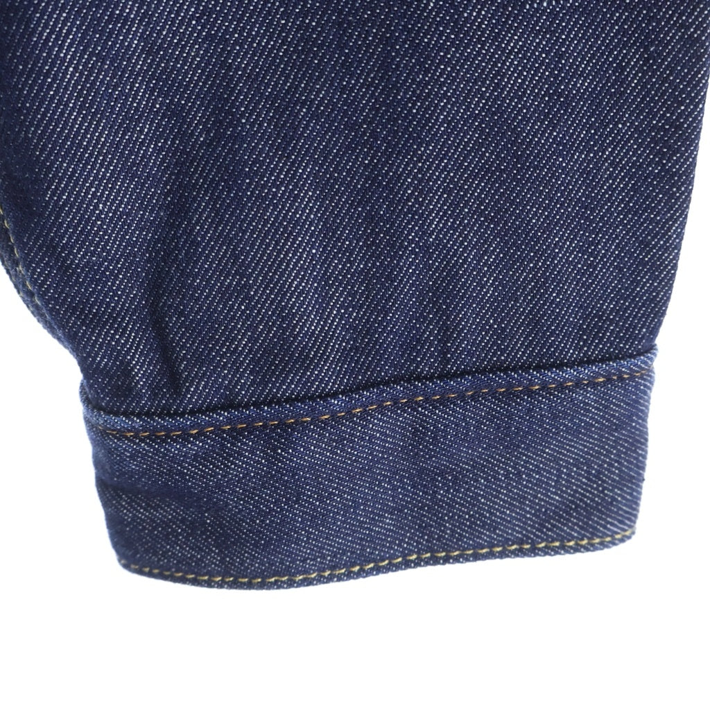 Levi's(リーバイス) ×Jordan Overshirt Jacket ×ジョーダン オーバーシャツデニムジャケット エンボスロゴボタンダウン長袖デニムシャツ PC9-005FG-0000 インディゴ