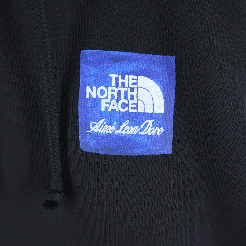 THE NORTH FACE(ザノースフェイス) ×Aime Leon Dore Logo Hoodie ×エメレオンドレ ロゴフーディー ロゴプリントフーデットスウェットシャツ NT52503AD ブラック