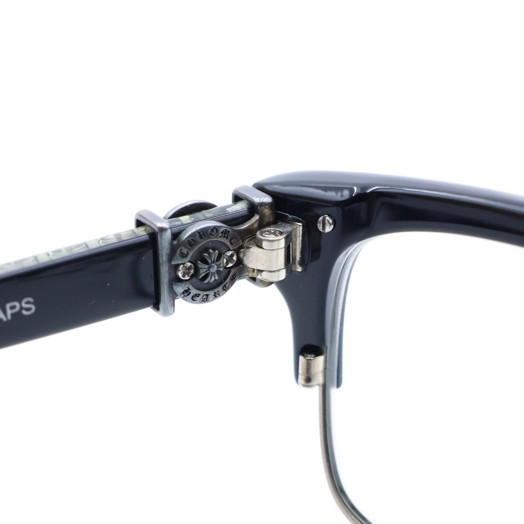 CHROME HEARTS(クロムハーツ) FLAPS Horse Shoe Half Rim Sunglasses ホースシューハーフリムサングラス アイウェア 眼鏡 ブラック/シルバー
