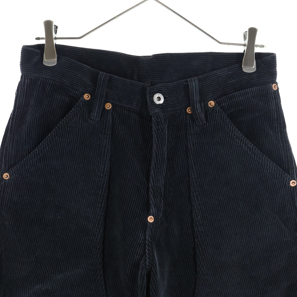 SUGARHILL(シュガーヒル) CORDUROY PAINTER TROUSERS コーデュロイペインターパンツ ブラック 2411300407