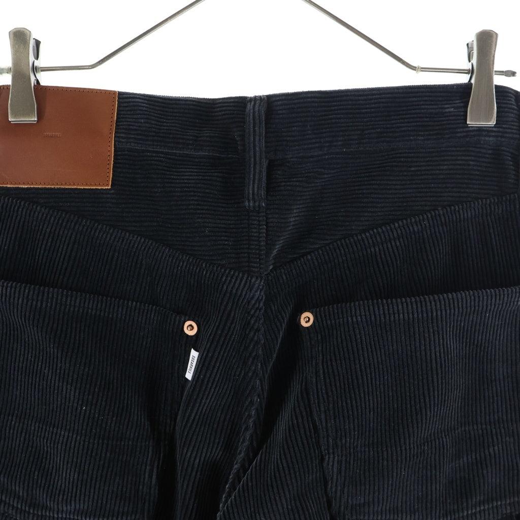 SUGARHILL(シュガーヒル) CORDUROY PAINTER TROUSERS コーデュロイペインターパンツ ブラック 2411300407