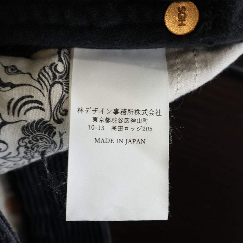 SUGARHILL(シュガーヒル) CORDUROY PAINTER TROUSERS コーデュロイペインターパンツ ブラック 2411300407
