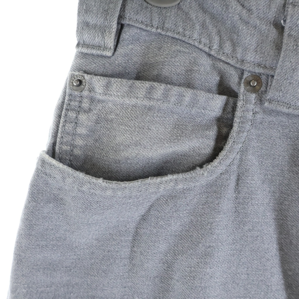 BALENCIAGA(バレンシアガ) 25AW Trompe-Loeil Denim Trousers In Soft Gray トロンプルイユデニムトラウザーズ インソフトグレー ワイドバギーデニムパンツ グレー 838695 TSWB3