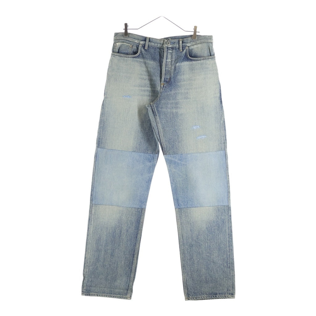 DIOR(ディオール) 26SS REGULAR FIT COTTON TWILL JEANS レギュラーフィット ボタンフライ パッチワークデニムパンツ インディゴ 683D002D3052