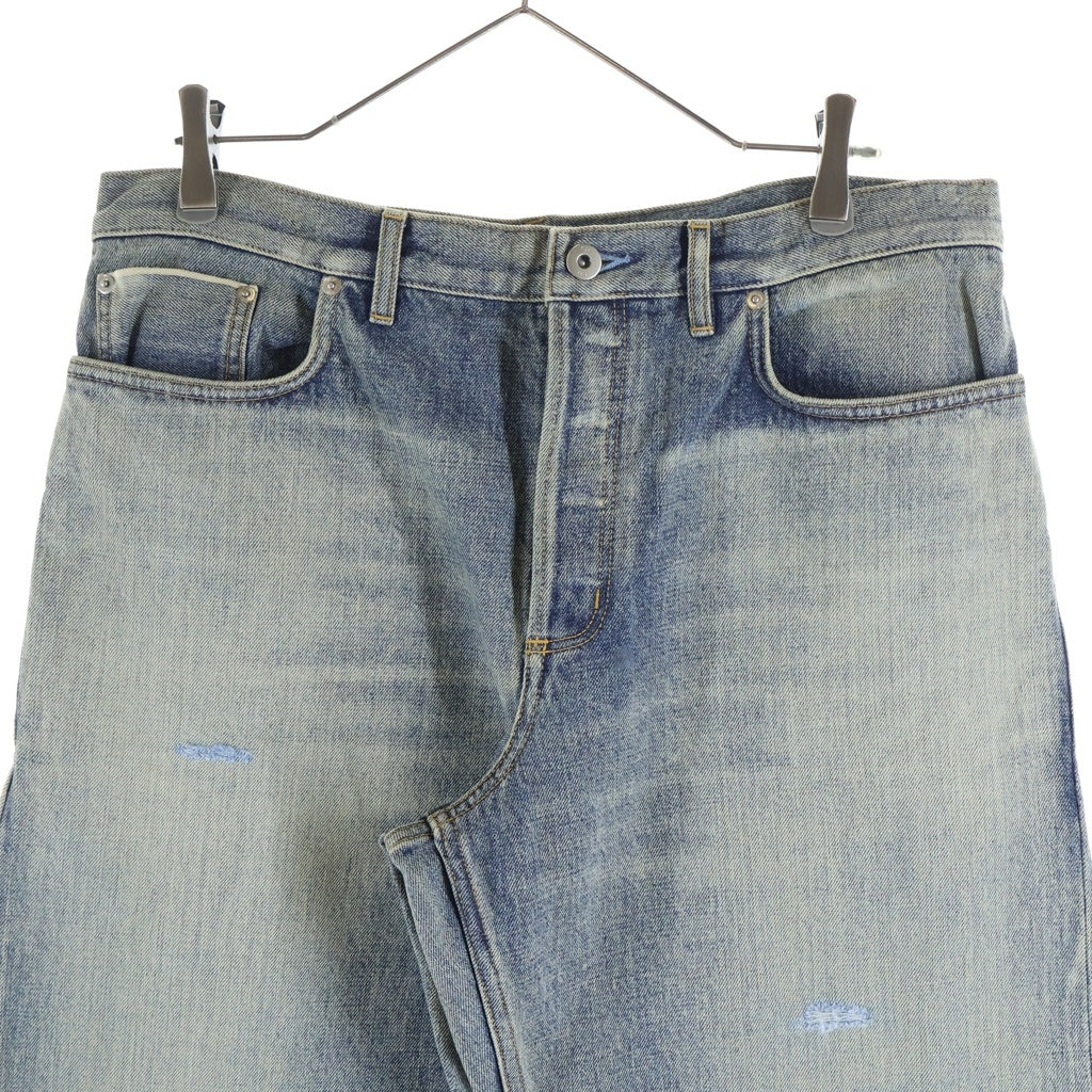 DIOR(ディオール) 26SS REGULAR FIT COTTON TWILL JEANS レギュラーフィット ボタンフライ パッチワークデニムパンツ インディゴ 683D002D3052