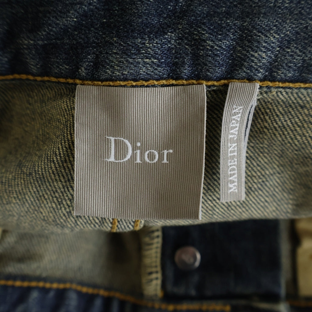 DIOR(ディオール) 26AW LONG SKINNY JEANS ボタンフライ ロング スキニーデニムパンツ インディゴ 643D004A3938