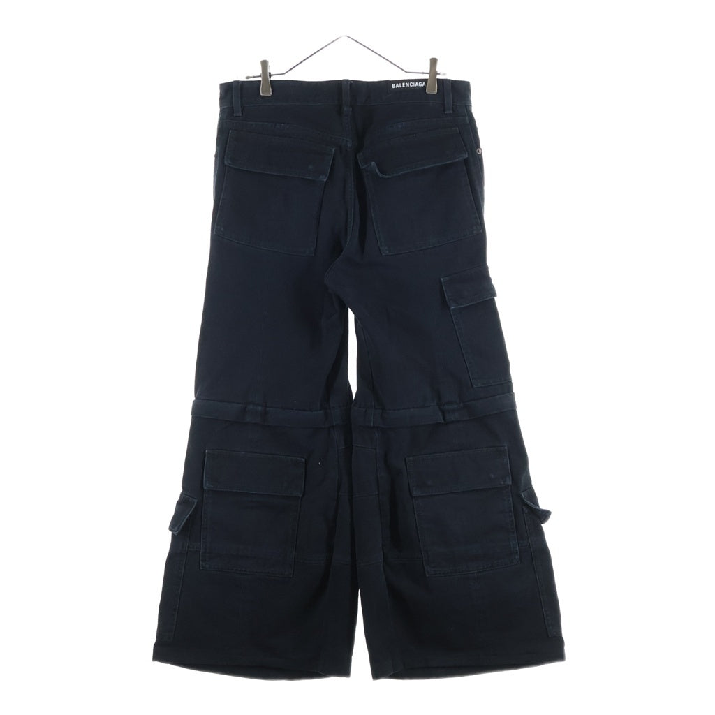 BALENCIAGA(バレンシアガ) Denim flared cargo デニムフレアカーゴパンツ 783694 TNW11