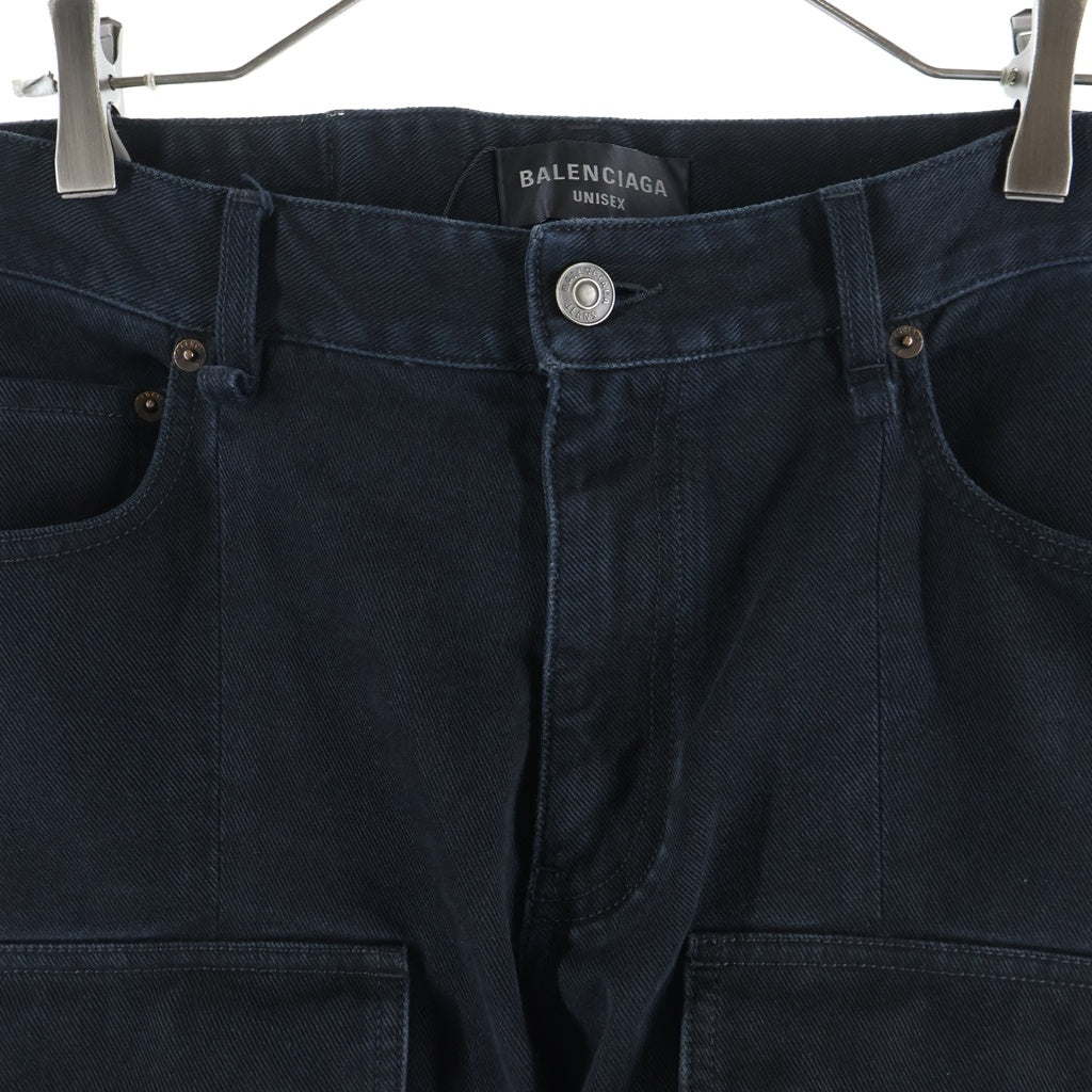 BALENCIAGA(バレンシアガ) Denim flared cargo デニムフレアカーゴパンツ 783694 TNW11