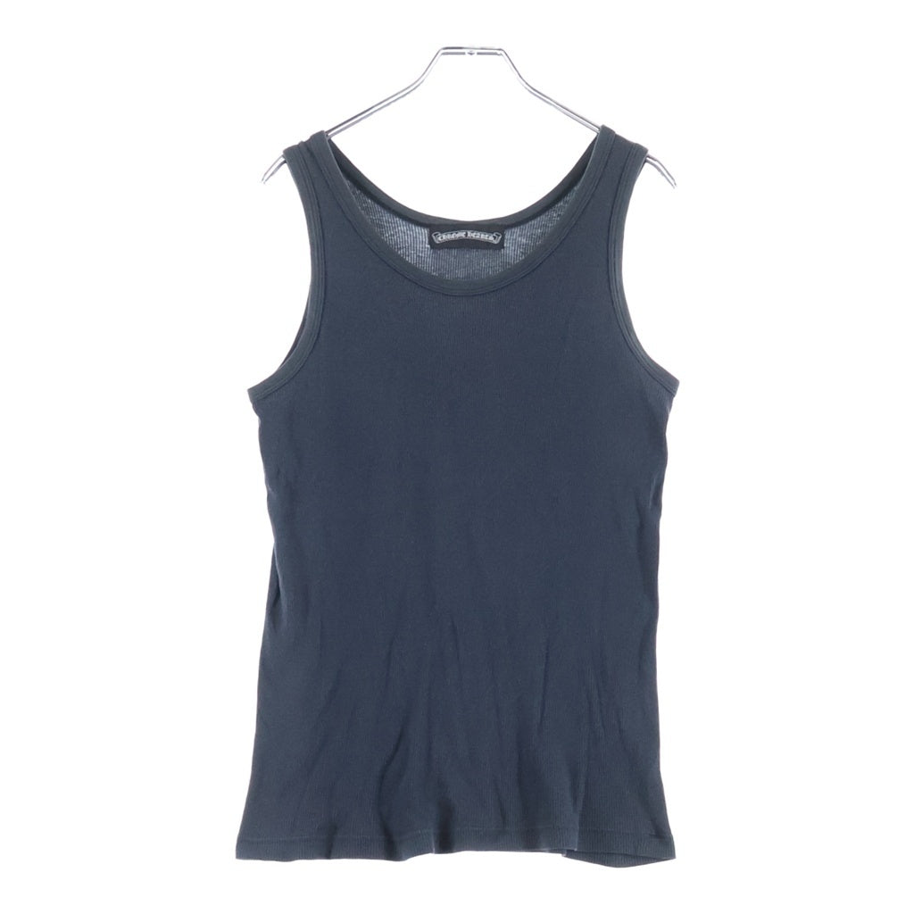 CHROME HEARTS(クロムハーツ) Ribbed Tank Top リブタンクトップ グンゼタグ ノースリーブカットソー ブラック