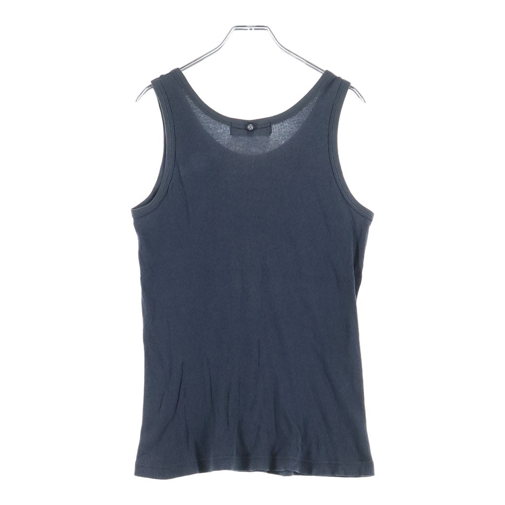 CHROME HEARTS(クロムハーツ) Ribbed Tank Top リブタンクトップ グンゼタグ ノースリーブカットソー ブラック