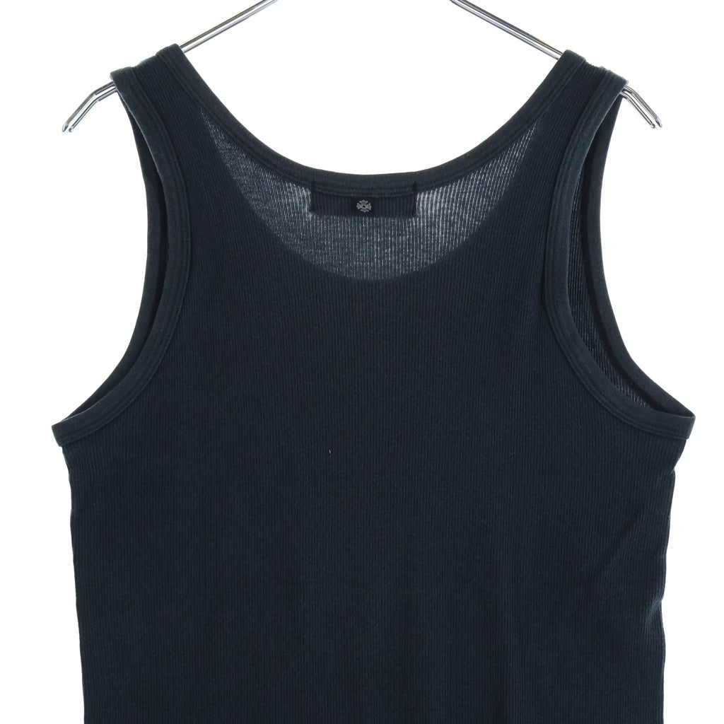 CHROME HEARTS(クロムハーツ) Ribbed Tank Top リブタンクトップ グンゼタグ ノースリーブカットソー ブラック