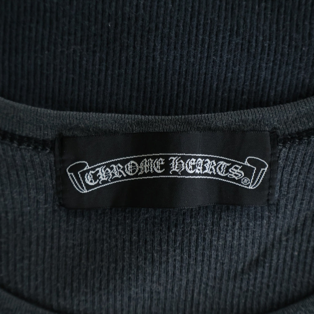 CHROME HEARTS(クロムハーツ) Ribbed Tank Top リブタンクトップ グンゼタグ ノースリーブカットソー ブラック