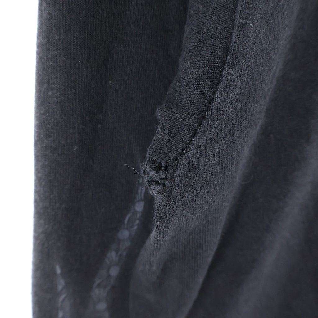 CHROME HEARTS(クロムハーツ) CH PLS FLAME L/S CHプラスフレーム ファイヤープリント 長袖Tシャツ ブラック