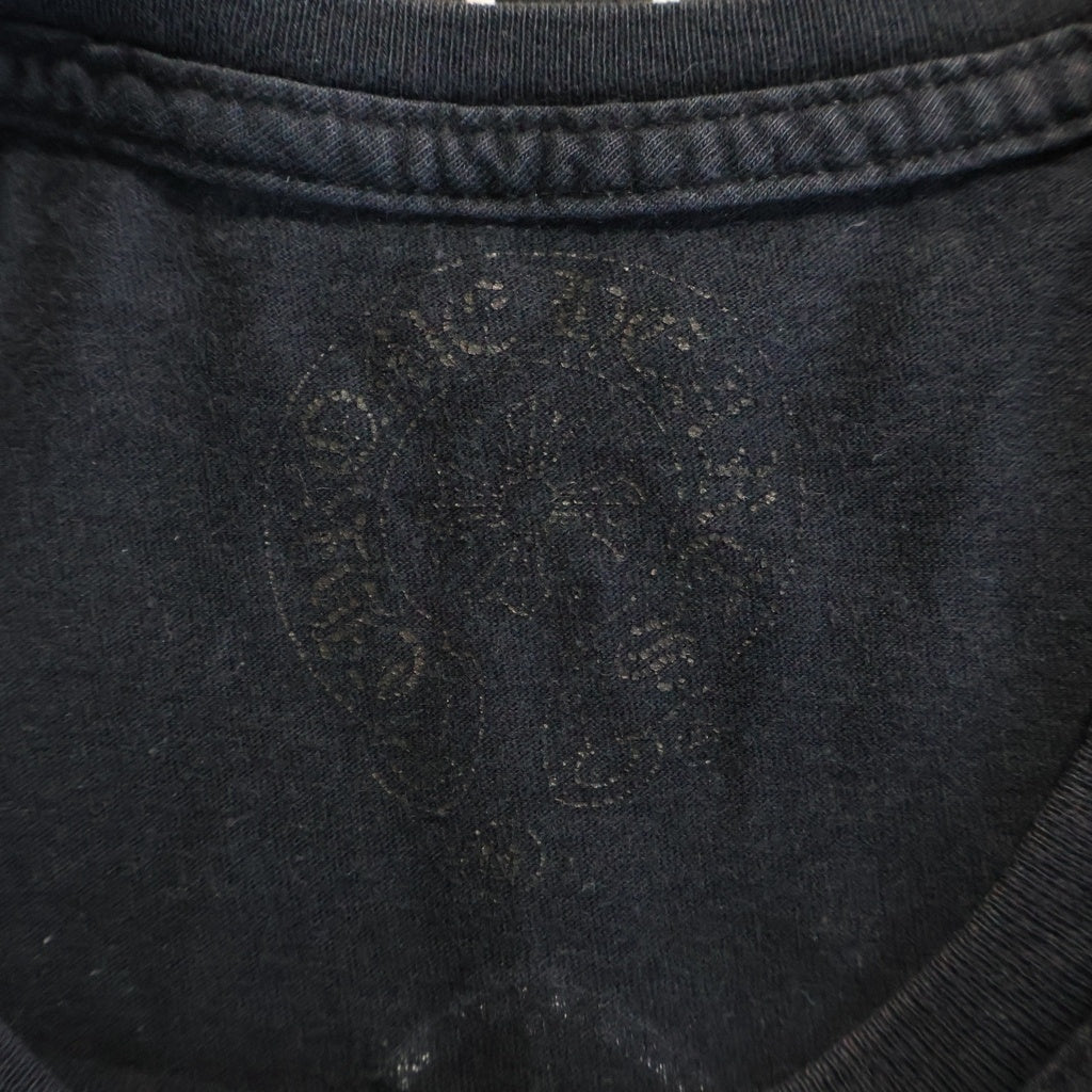 CHROME HEARTS(クロムハーツ) OLD CH PLUS S/S T-SHRT オールド CHプラス バックスクロールプリント 半袖Tシャツ カットソー ブラック