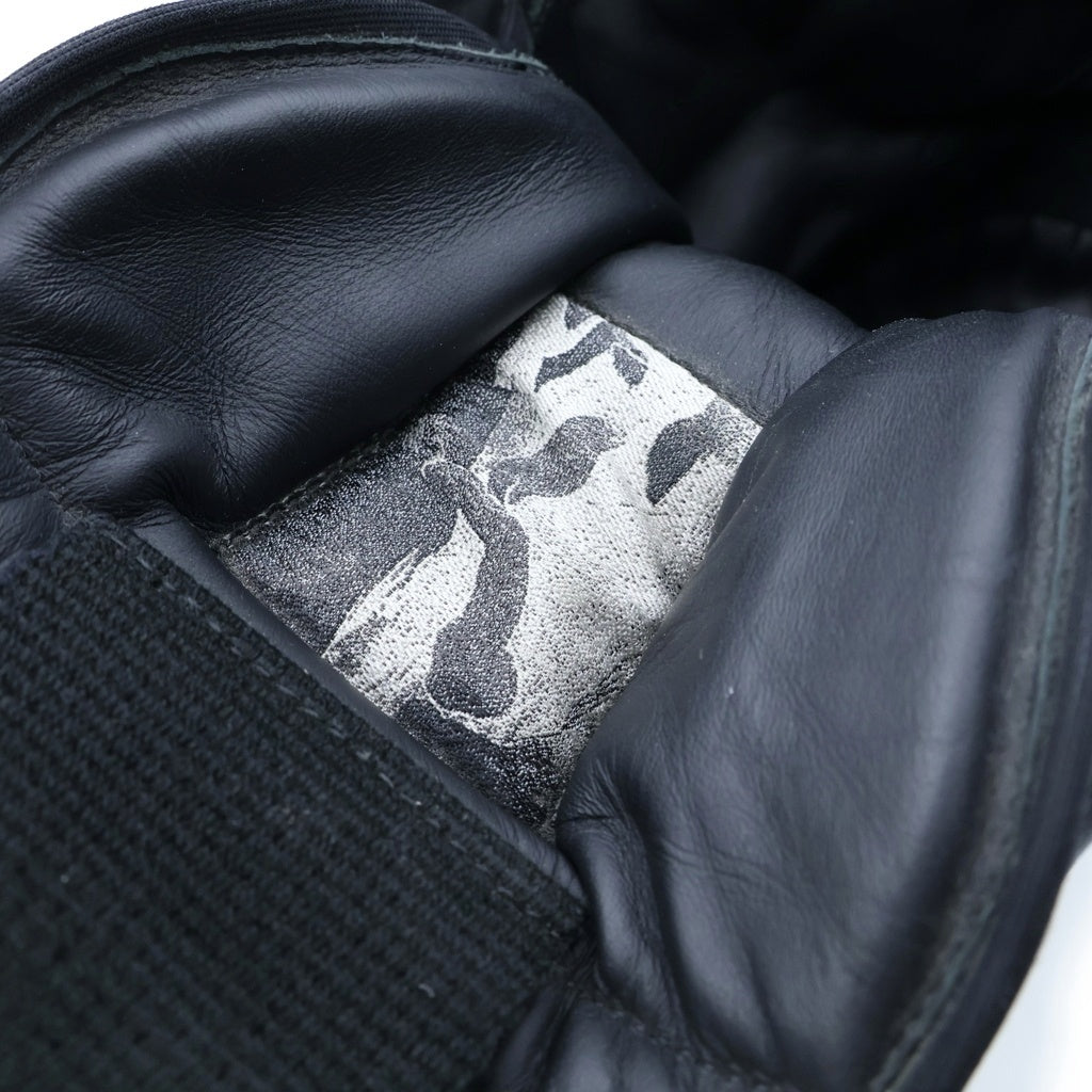 Rick Owens(リックオウエンス) Geobasket Sneaker ジオバスケットレザーハイカットスニーカー ブラック/ホワイト 76703