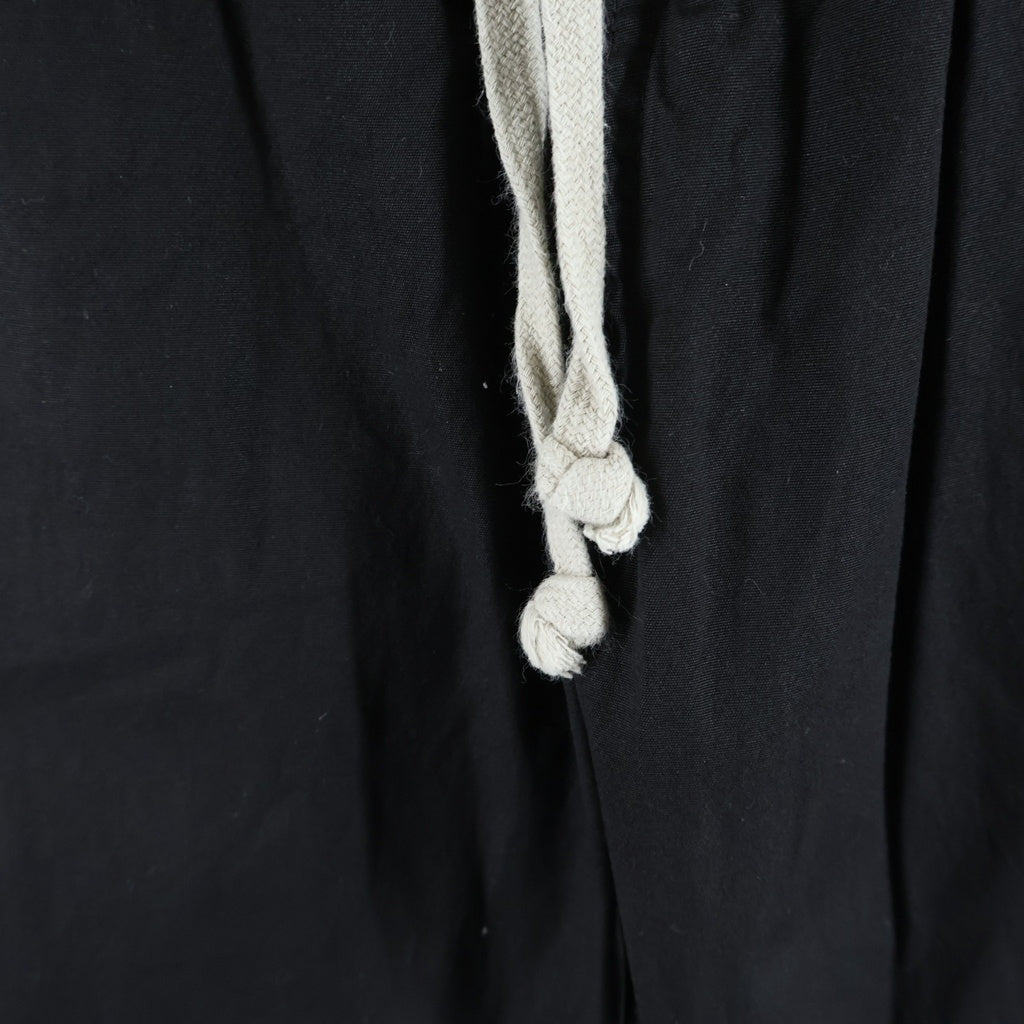 Rick Owens(リックオウエンス) 23AW LUXOR BELA Pants ルクソール期 ベラパンツ ドローストリングストレートパンツ RU02C7361-TE ブラック
