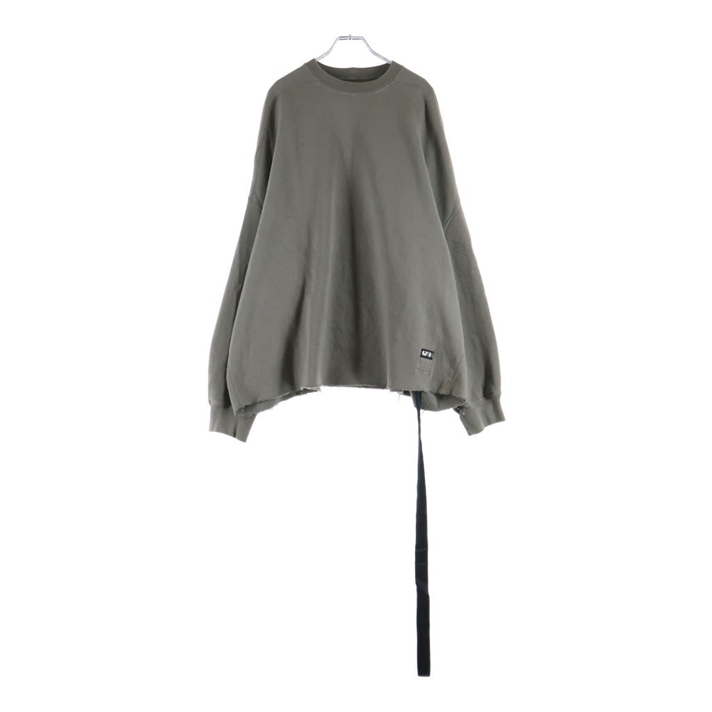 DRKSHDW(ダークシャドウ) 21SS CRATER TEE クレーターティー クルーネックカットオフスウェットシャツ DU21S2261-F ベージュ